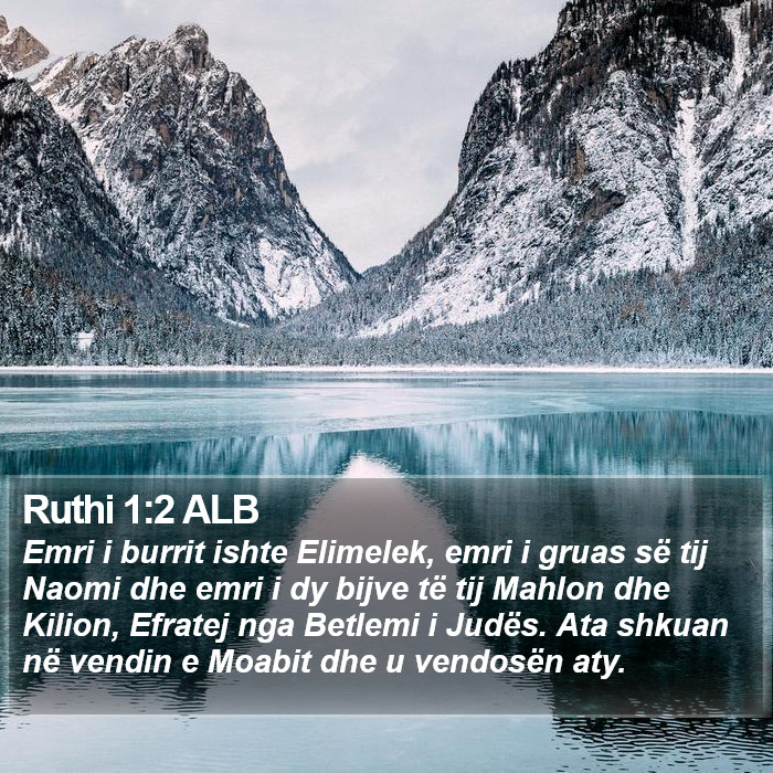 Ruthi 1:2 ALB Bible Study