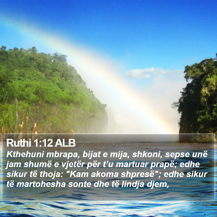 Ruthi 1:12 ALB Bible Study