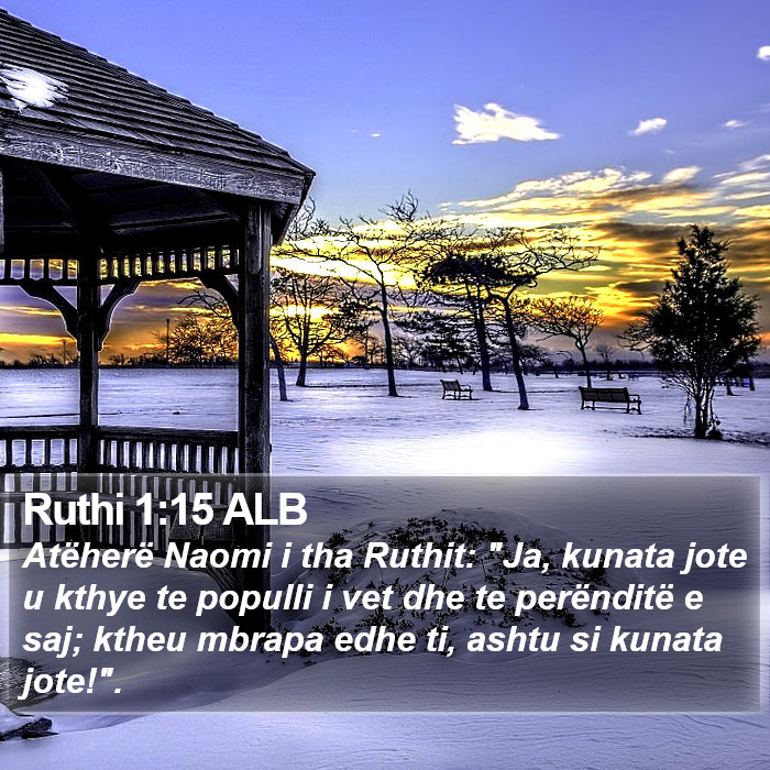 Ruthi 1:15 ALB Bible Study