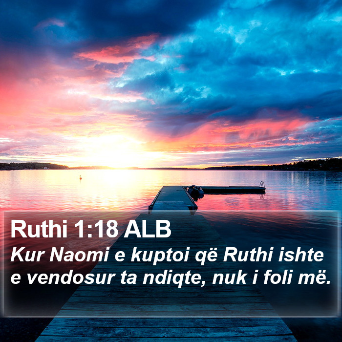 Ruthi 1:18 ALB Bible Study