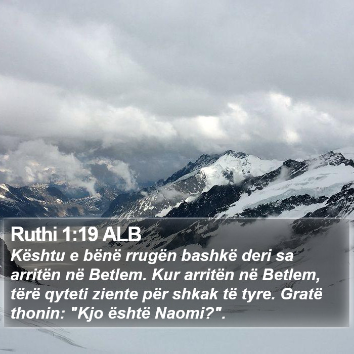 Ruthi 1:19 ALB Bible Study