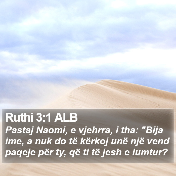 Ruthi 3:1 ALB Bible Study