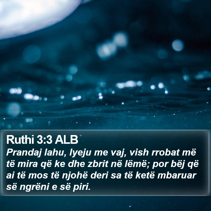 Ruthi 3:3 ALB Bible Study