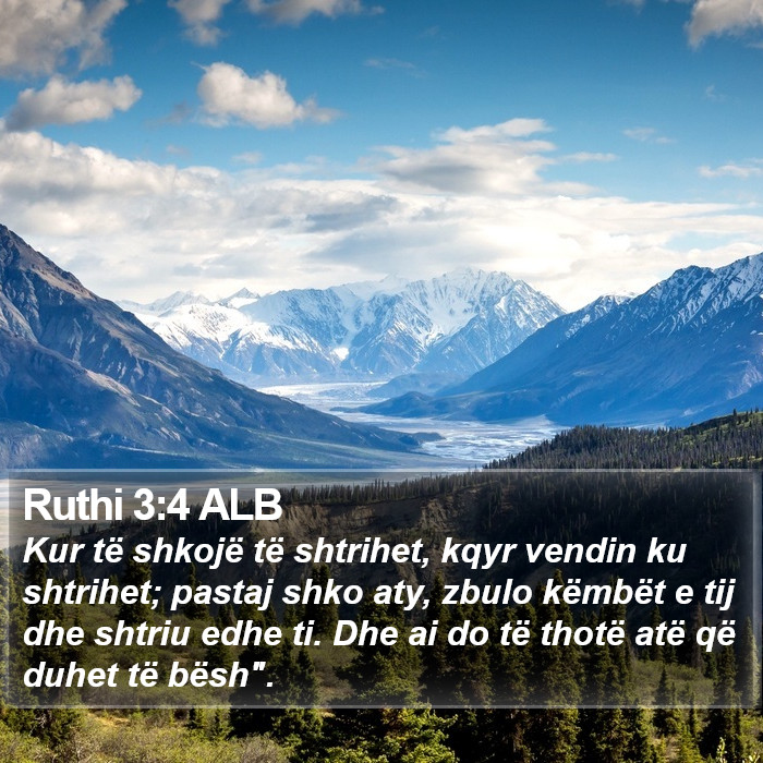 Ruthi 3:4 ALB Bible Study