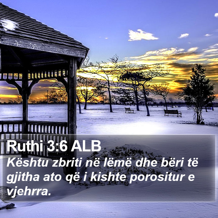 Ruthi 3:6 ALB Bible Study