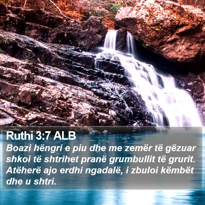 Ruthi 3:7 ALB Bible Study