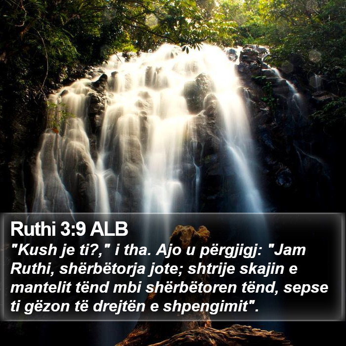 Ruthi 3:9 ALB Bible Study