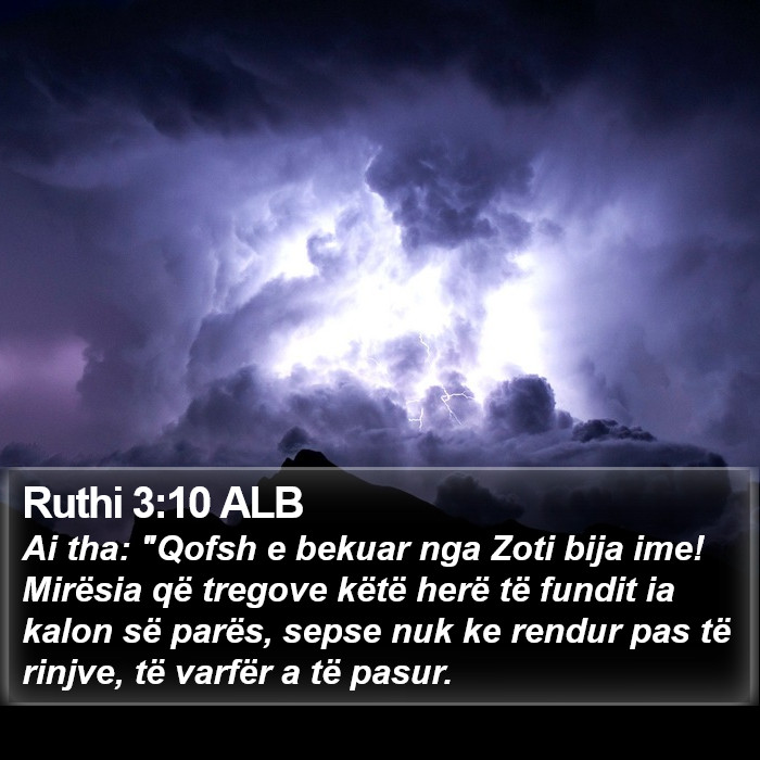 Ruthi 3:10 ALB Bible Study