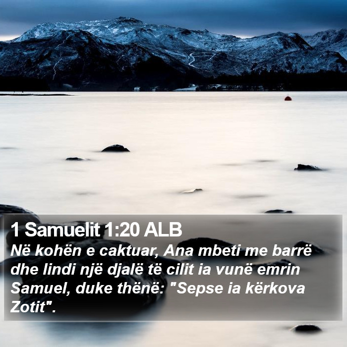 1 Samuelit 1:20 ALB Bible Study