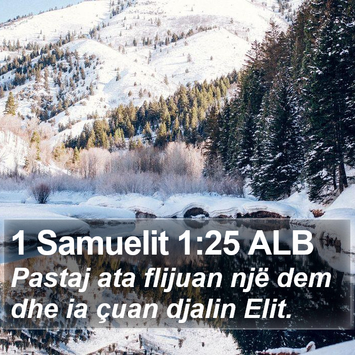 1 Samuelit 1:25 ALB Bible Study