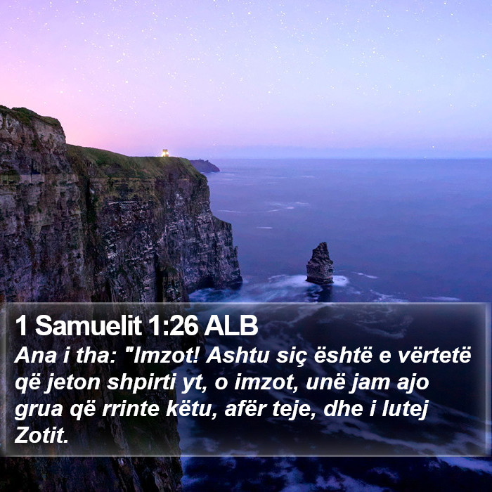 1 Samuelit 1:26 ALB Bible Study