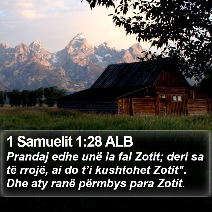 1 Samuelit 1:28 ALB Bible Study