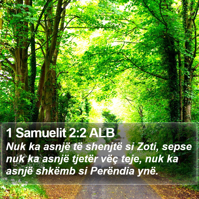 1 Samuelit 2:2 ALB Bible Study