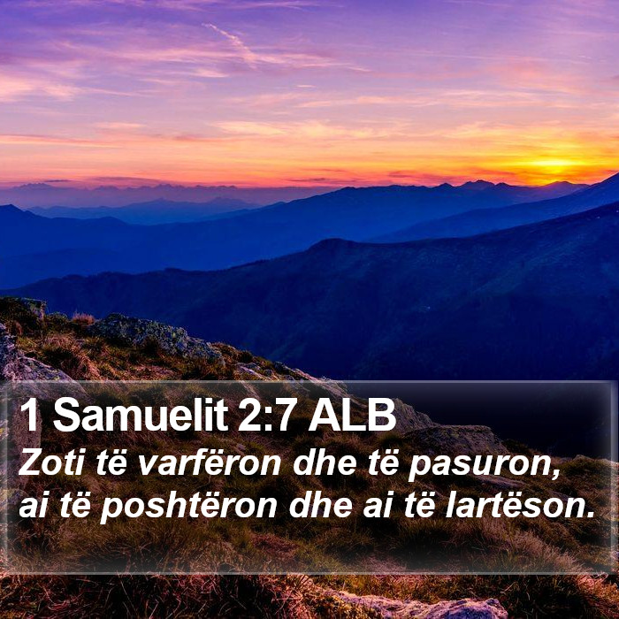 1 Samuelit 2:7 ALB Bible Study