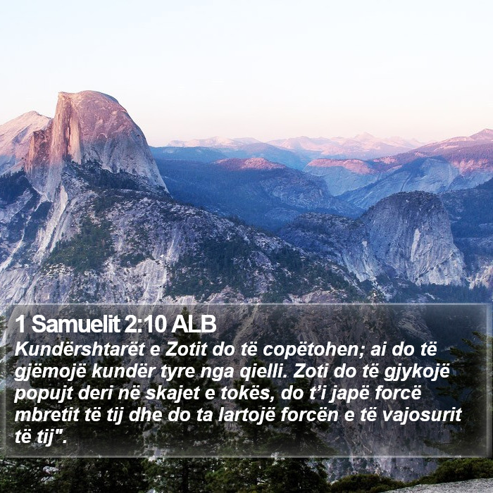 1 Samuelit 2:10 ALB Bible Study