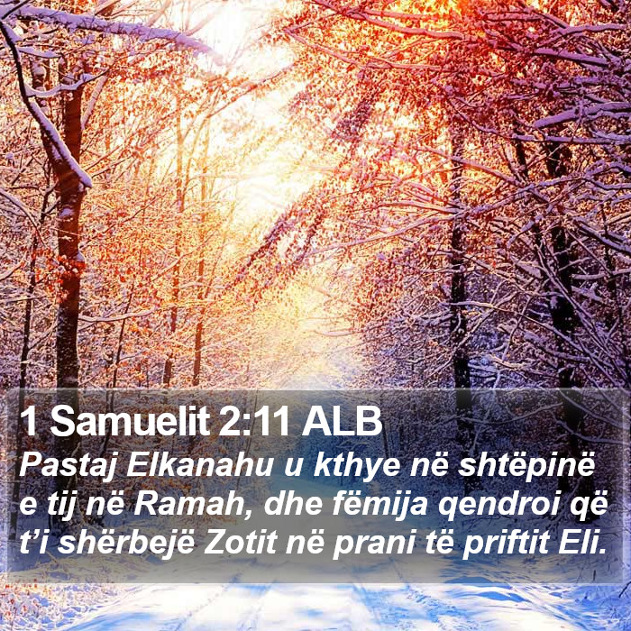 1 Samuelit 2:11 ALB Bible Study