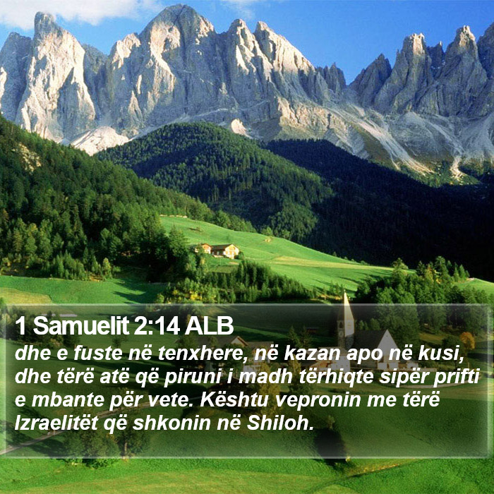 1 Samuelit 2:14 ALB Bible Study