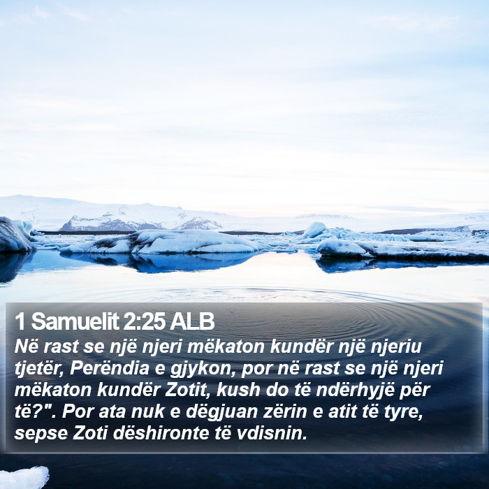 1 Samuelit 2:25 ALB Bible Study
