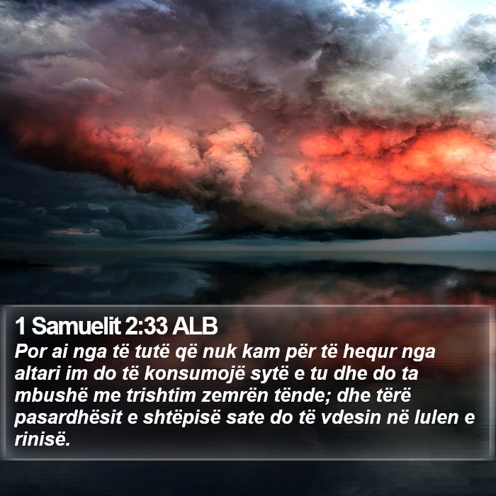 1 Samuelit 2:33 ALB Bible Study