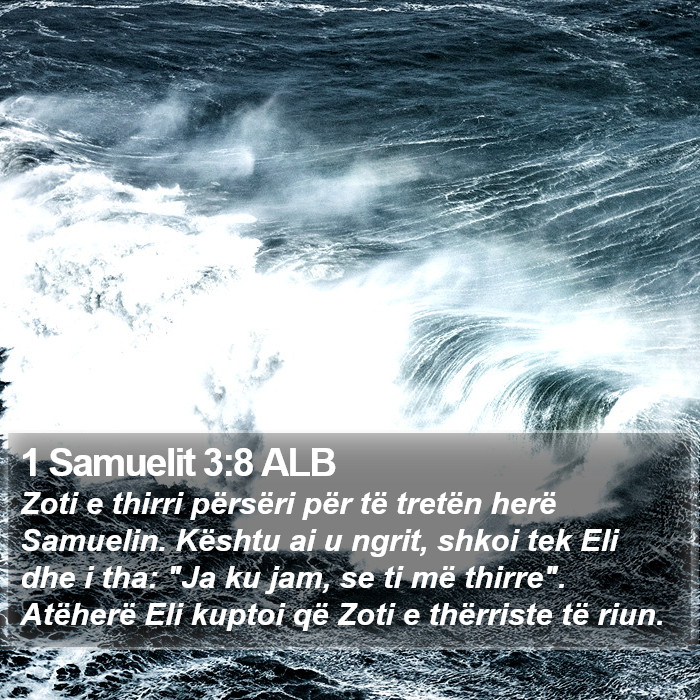 1 Samuelit 3:8 ALB Bible Study