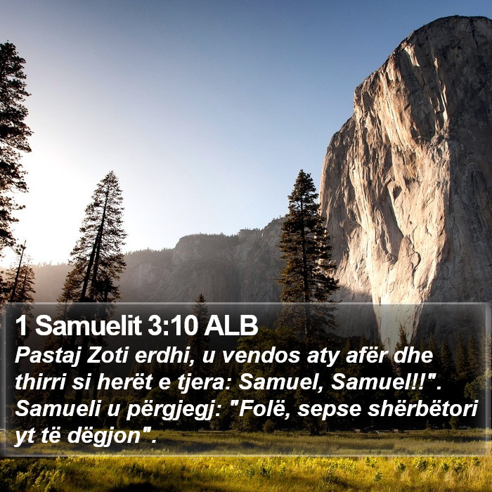 1 Samuelit 3:10 ALB Bible Study