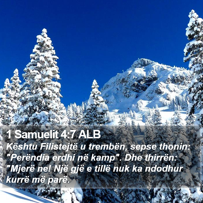 1 Samuelit 4:7 ALB Bible Study