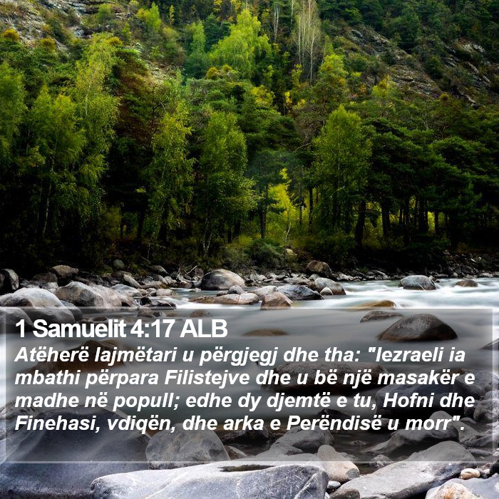 1 Samuelit 4:17 ALB Bible Study