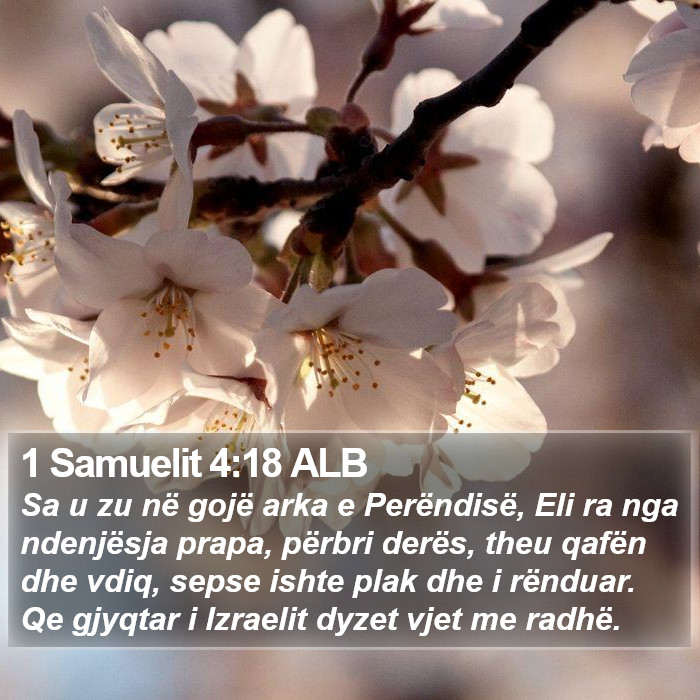 1 Samuelit 4:18 ALB Bible Study