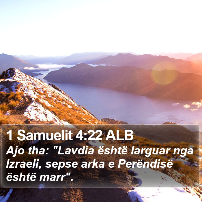 1 Samuelit 4:22 ALB Bible Study