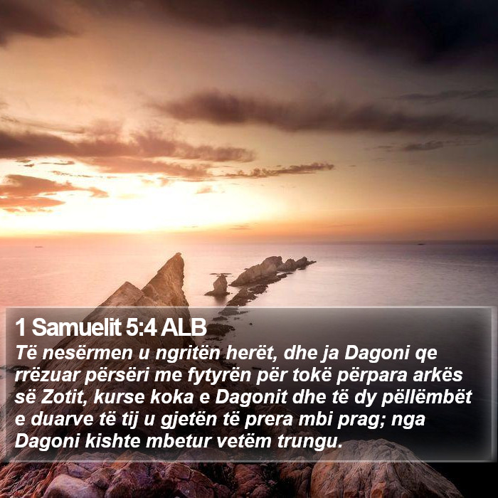 1 Samuelit 5:4 ALB Bible Study