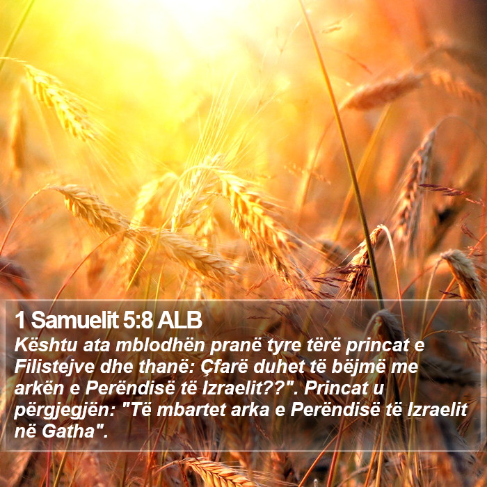 1 Samuelit 5:8 ALB Bible Study