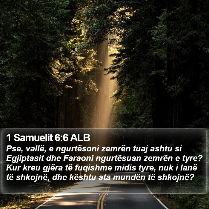 1 Samuelit 6:6 ALB Bible Study