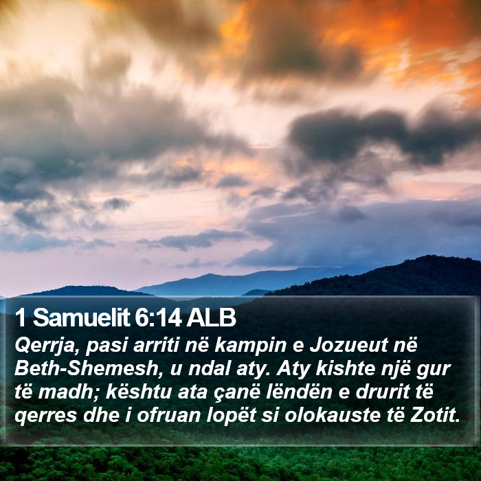 1 Samuelit 6:14 ALB Bible Study