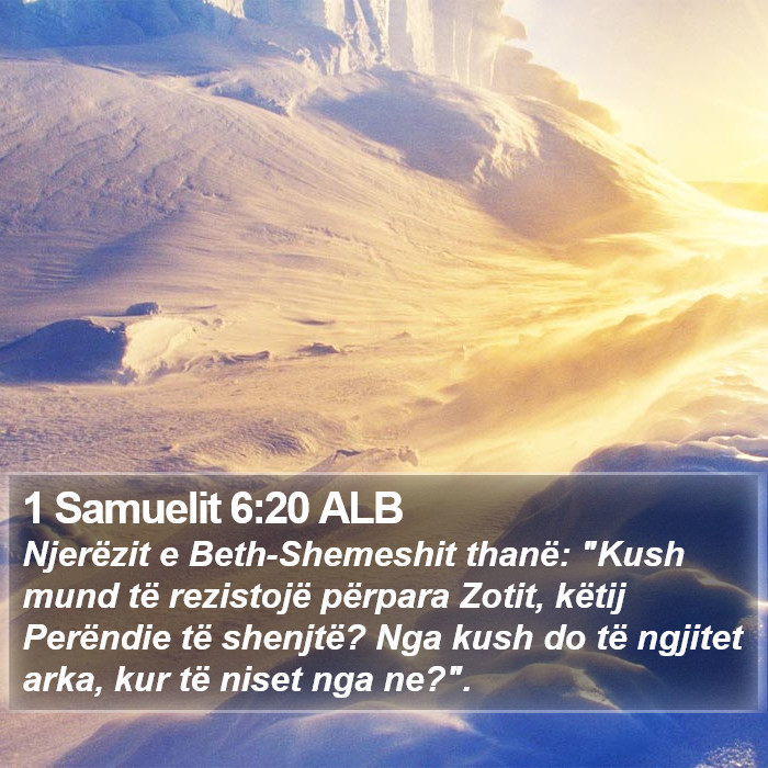 1 Samuelit 6:20 ALB Bible Study