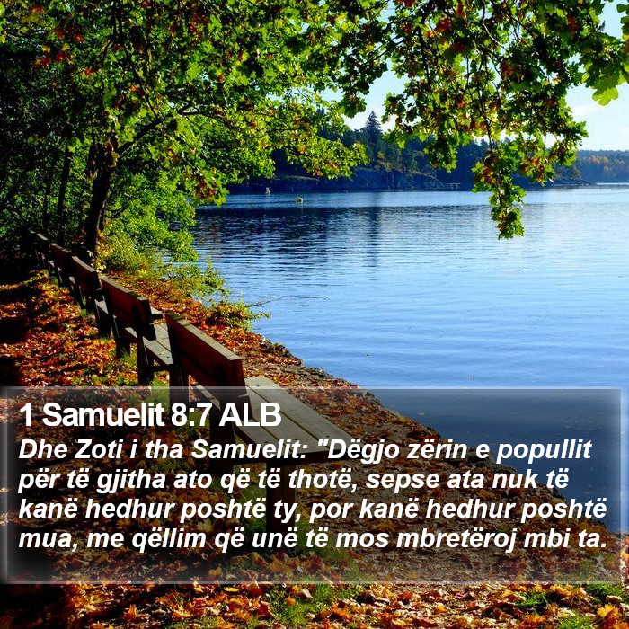 1 Samuelit 8:7 ALB Bible Study