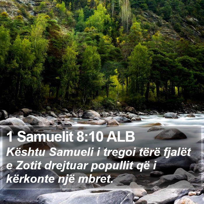 1 Samuelit 8:10 ALB Bible Study