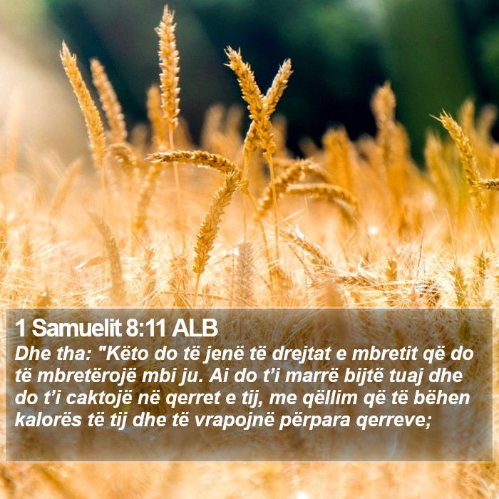 1 Samuelit 8:11 ALB Bible Study