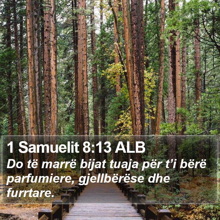 1 Samuelit 8:13 ALB Bible Study