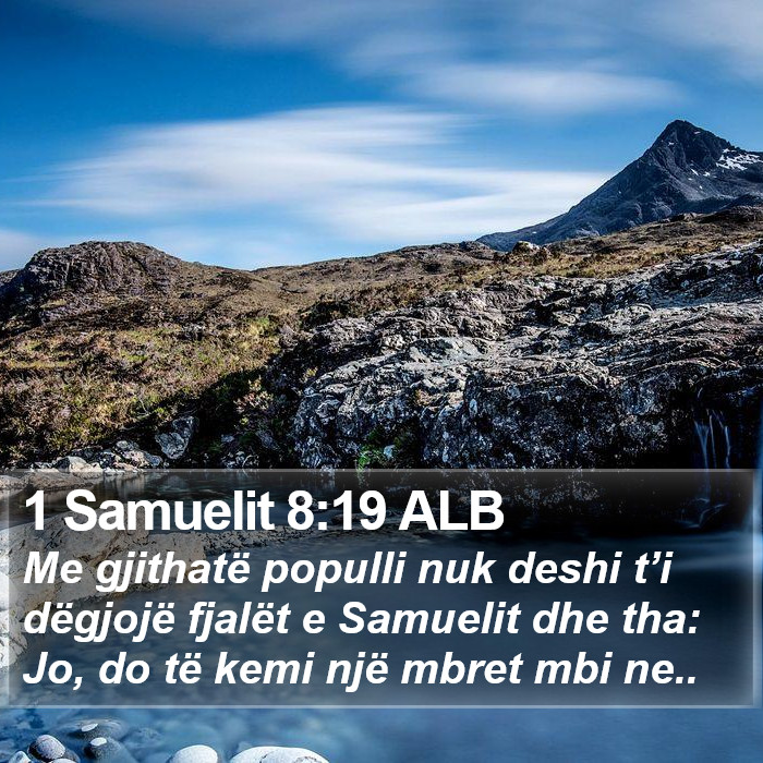 1 Samuelit 8:19 ALB Bible Study