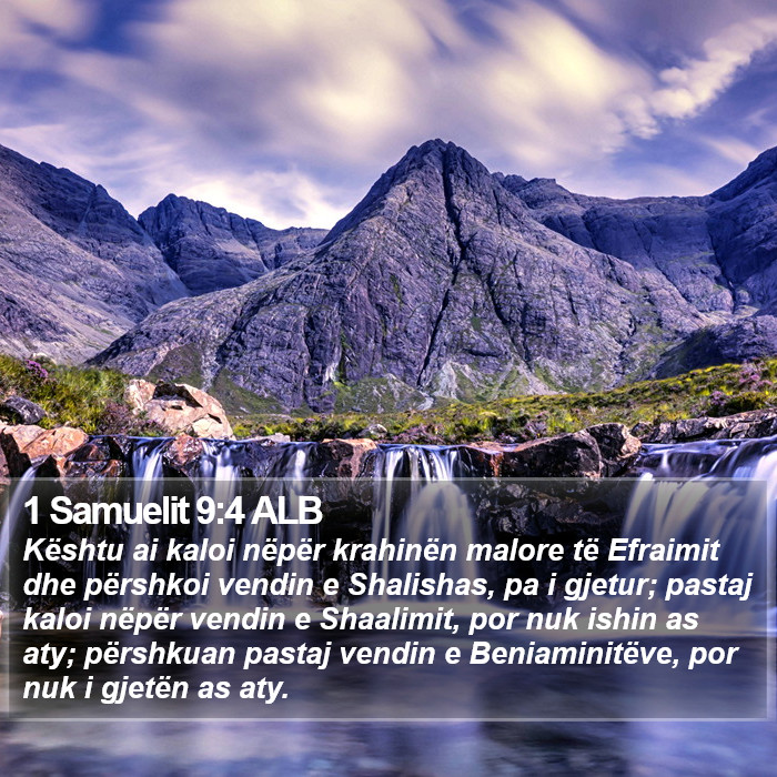 1 Samuelit 9:4 ALB Bible Study