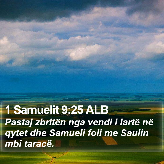 1 Samuelit 9:25 ALB Bible Study
