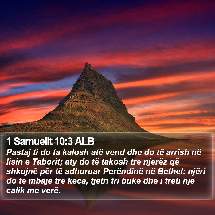 1 Samuelit 10:3 ALB Bible Study