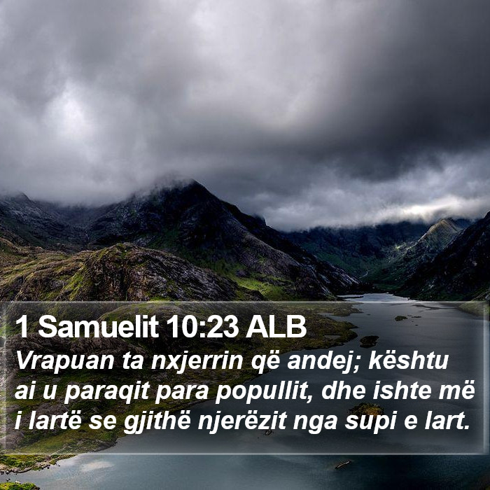 1 Samuelit 10:23 ALB Bible Study