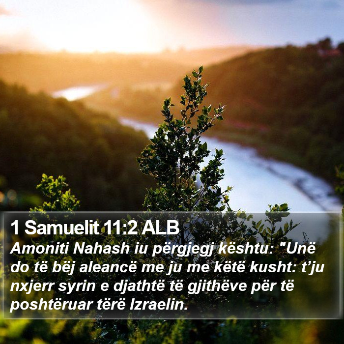 1 Samuelit 11:2 ALB Bible Study