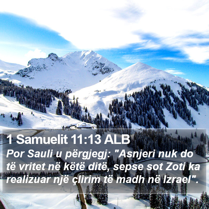 1 Samuelit 11:13 ALB Bible Study