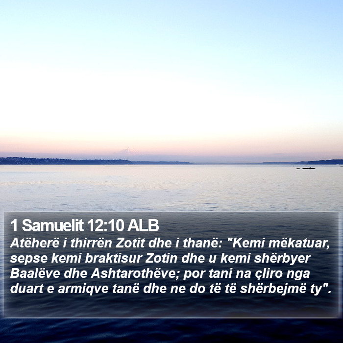 1 Samuelit 12:10 ALB Bible Study