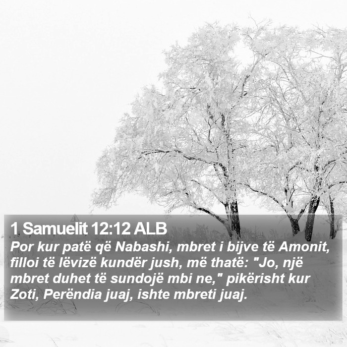 1 Samuelit 12:12 ALB Bible Study