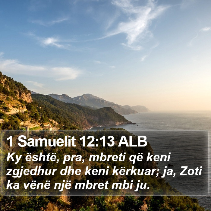 1 Samuelit 12:13 ALB Bible Study