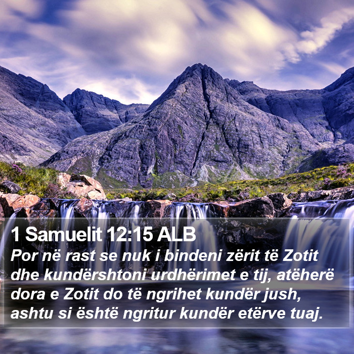 1 Samuelit 12:15 ALB Bible Study