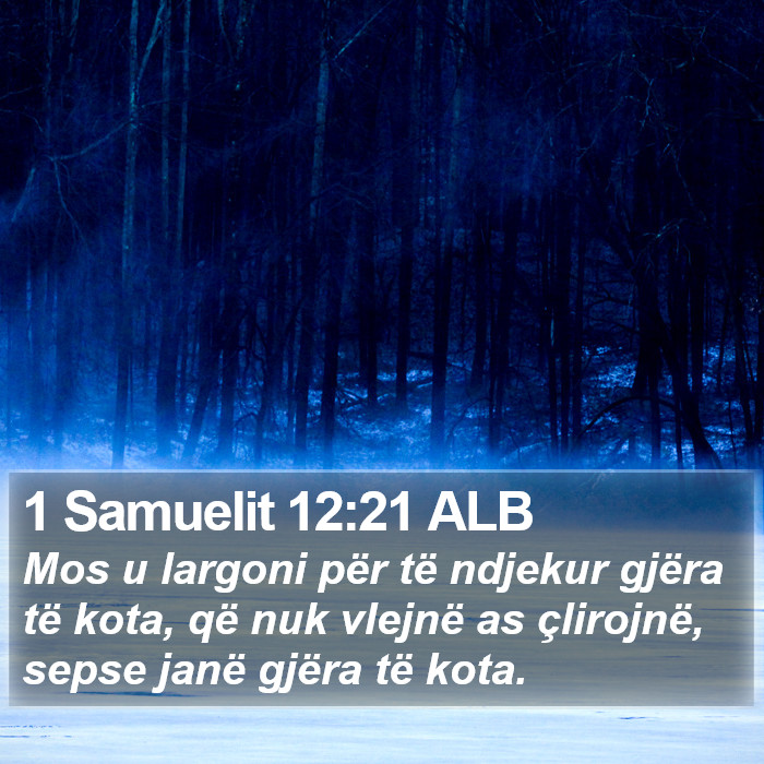 1 Samuelit 12:21 ALB Bible Study
